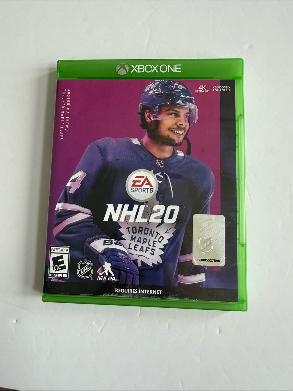NHL 20 Xbox One Game - Blue & Purple Cover